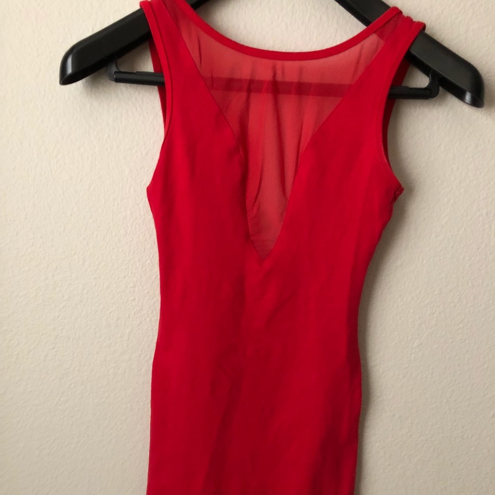 American apparel tight red dress